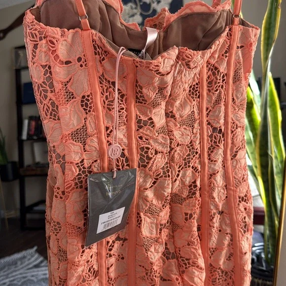 House of CB 'ILAYDA' Sorbet Embroidered Floral Lace Mini Dress NWOT -  www.joarbit.com